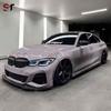 Комплект переднего сплиттера и диффузора бампера BMW 3 серии G20/G28 в стиле V из углеродного волокна