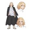 Аниме Tokyo Avengers Ryuguji Kente Косплей Костюмы Manjiro Куртка Пальто Верхняя часть Брюки Черная Форма Команды Униформа Костюм Взрослые Наряды На Хэллоуин