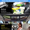 Car Ceiling Cargo Net ,SUV Trunk Storage Organizer Truck Netting for Cargo,Load Capacity Double-Layer Mesh Car Roof Camping