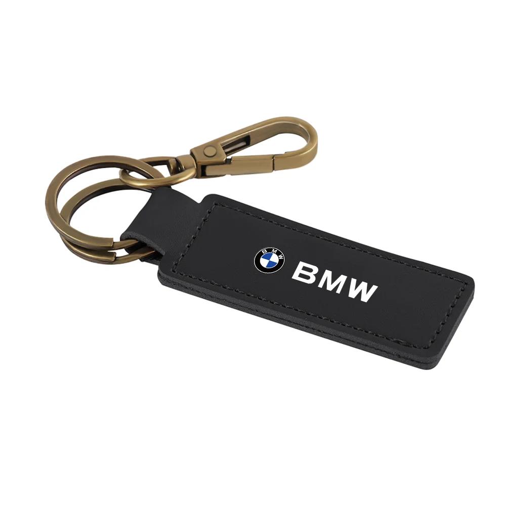 BAGE7 Car Sticker Hot 2026 For BMW 1pc For BMW M E46 E90 F30 E39 F10 E87 E36 F20 E92 Auto Accessories Fashion Car cowhide keychain key