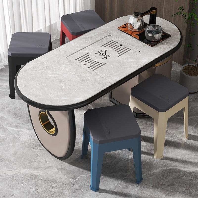 Yeya 46CM High Lidded Square Plastic Stool