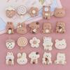 Beige Brown Bear Cartoon Resin Accessories: DIY Cream Glue, Phone Case, Refrigerator, Headband