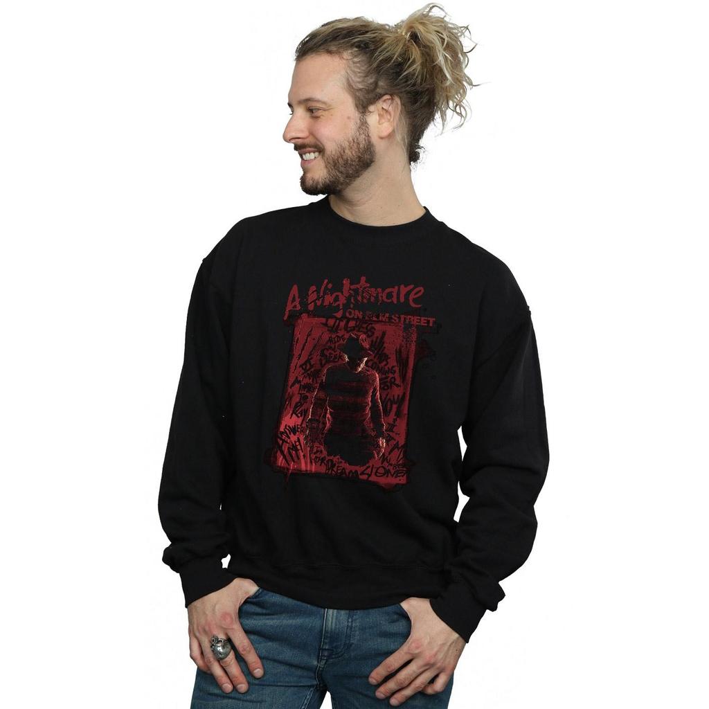 A Nightmare On Elm Street Mens Freddy Silhouette Sweatshirt