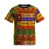 African Tribal Men's and Women's T-shirts, Ethnic Style 3D Printed Short Sleeved Shirts, Summer Clothing