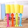 1pcs Practical Cleaning Glass Cup Brush Suitable Home Kitchen Soft Sponge Brush Tools Kitchen Wash Bottle Clean Supplies Random