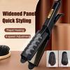 Завивка и выпрямление волос Двойное использование Выпрямляющая шина для волос Постоянная температура 4 передачи Портативный воздушный челка Завивка и выпрямление