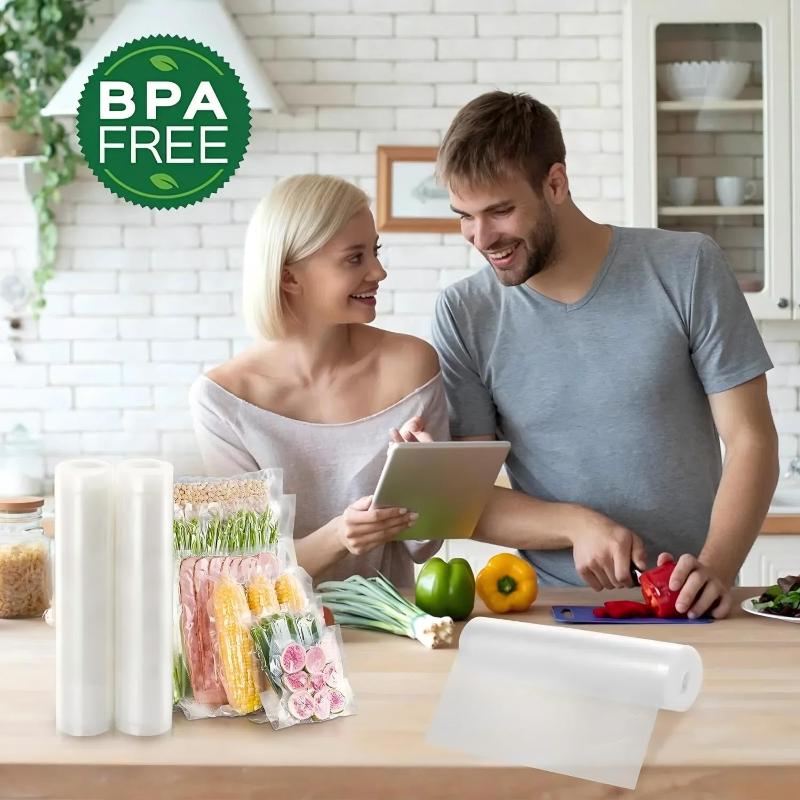 Вакуумные рулоны без BPA, пищевого качества, универсальные, для хранения продуктов на кухне, приготовления еды, су-вида
