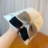 Hat Women's Autumn and Winter Fashion Warm Bow Fisherman Hat Bucket Hat Korean Style Versatile Knitted Basin Hat