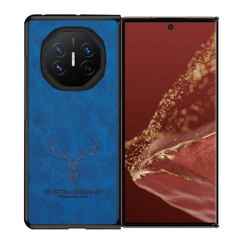 Для Huawei Mate XT Ultimate мультяшный кожаный чехол для телефона с головой оленя-оленя для HUAWEI Mate X5 X3 X2 мягкий силиконовый бампер противоударный чехол для Mate XT x5 x3