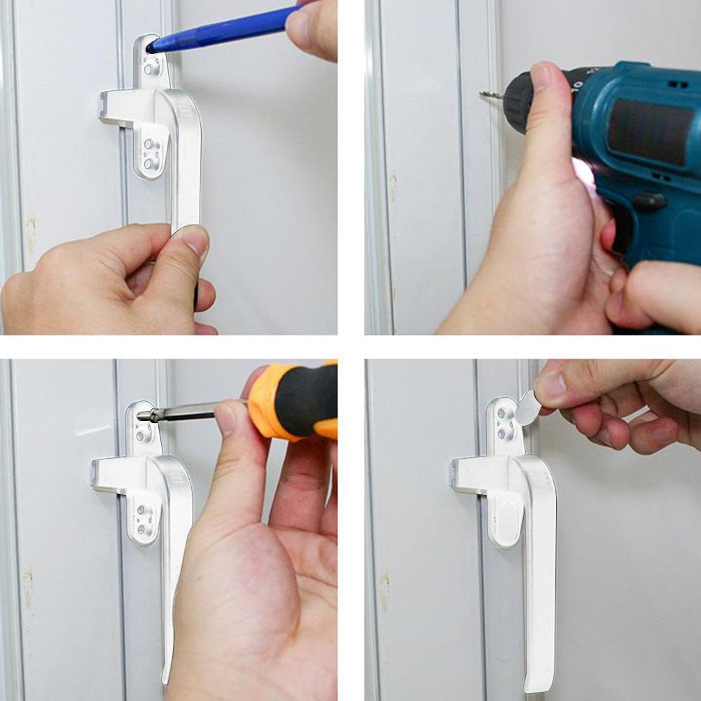Window Handles With Lock Handle Aluminum Alloy Door Handle Latch Catch Replacement Casement Locking Handle For Door Window