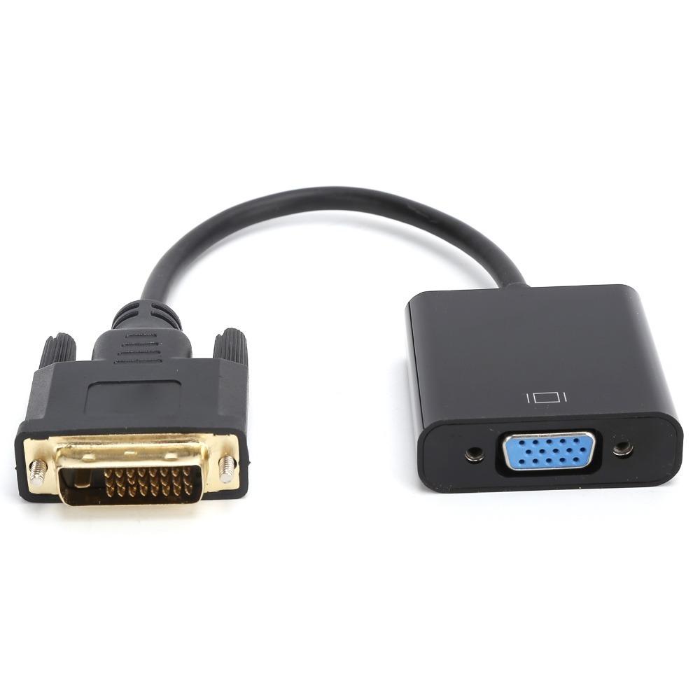 DVI 24+1 на VGA DVI-D на VGA Адаптер Штекер и Играй Кабель-конвертер для Настольного Компьютера Планшета