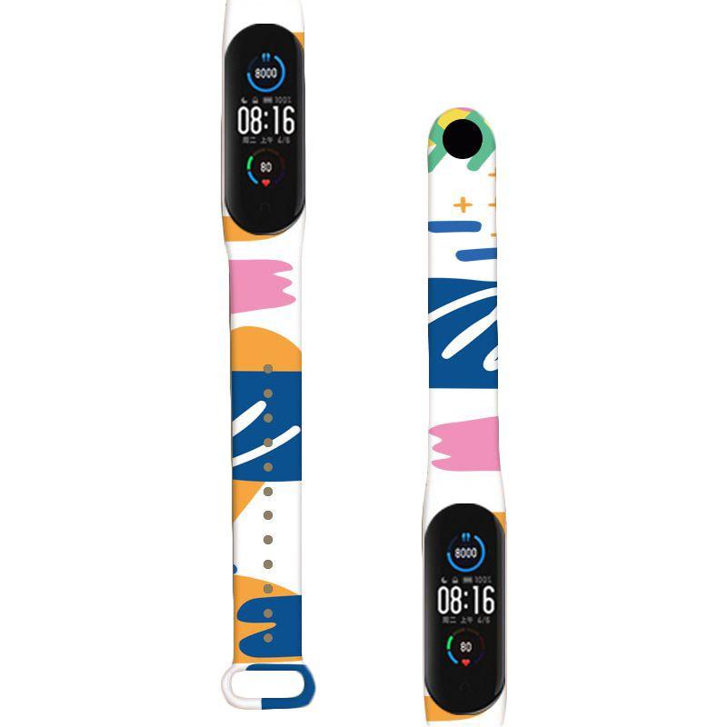 Replace Your Wristband With This Morandi Graffiti Strap For Xiaomi Mi Band 3/4/5/6