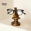 Vintage Style Desk Organizer Big Nose Glasses Holder, Retro Resin Eyeglass Stand, for Bedside Humorous Eyewear Display Home And Office Artistic