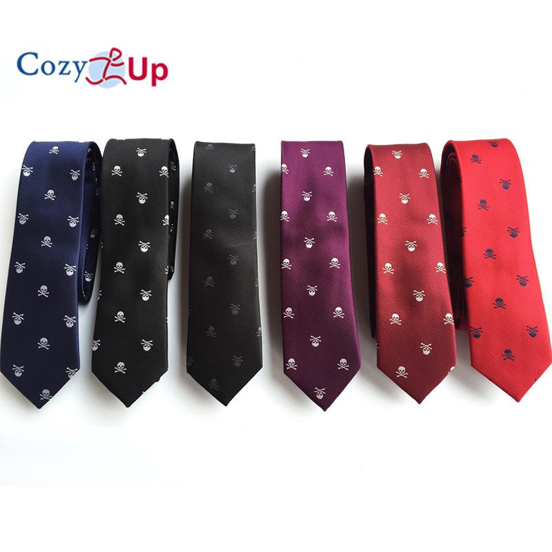 Галстук с головой черепа для мужчин на Хэллоуин