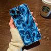 Abstract Blue Swirl Phone Case For iPhone 17 Air 16E 16 15 14 11 Pro Max Plus 13 12 Mini 8 7 X Transparent Shockproof Cover
