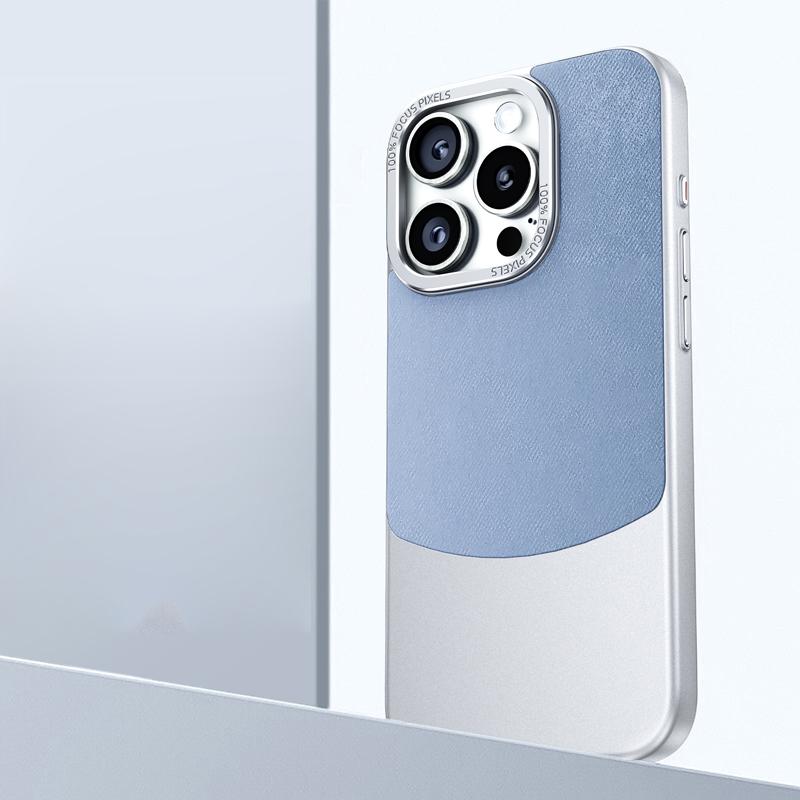 Фланелевой кожаный противоударный чехол для телефона для Huawei Mate 60 50 Pro 40 iPhone 15 14 13 Pro Max 12, чехол для ПК, гибридный металлический каркас