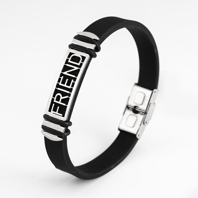 Готический титановый стальной браслет-манжета с застежкой для мужчин и женщин, крутые украшения для рук, простой черный браслет, праздничный подарок, аксессуары для браслета