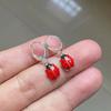 Creative Trendy Girls Fashion Cute Ladybug Earrings Women's Cute Insect Animal Pendant Earrings Children's Party Accessories