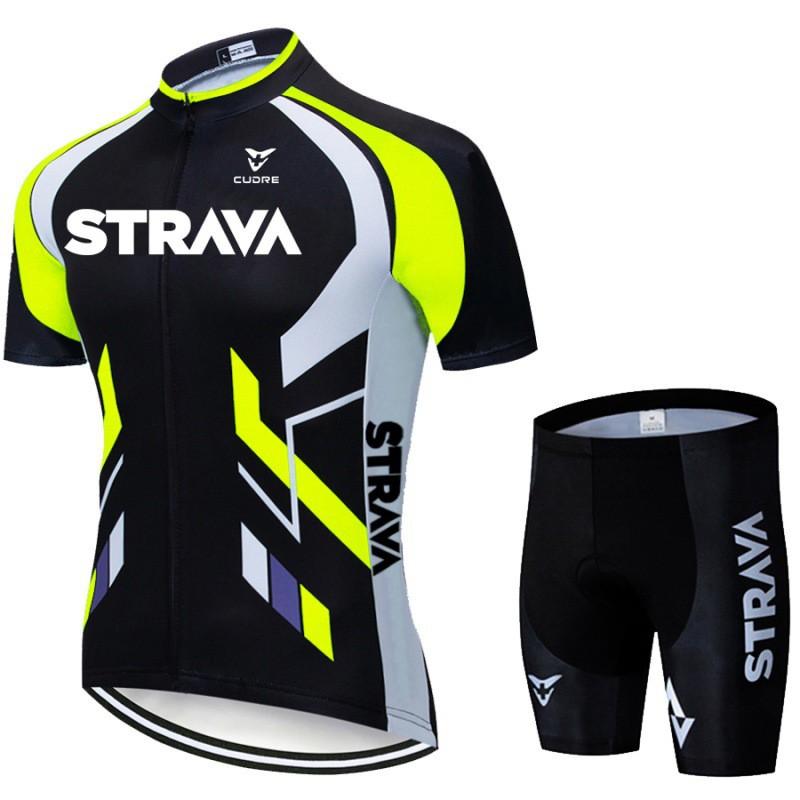 Men Women Cycling Jersey Set Short Sleeve Bib Shorts Bike Riding Outfit Road Mountain Biking