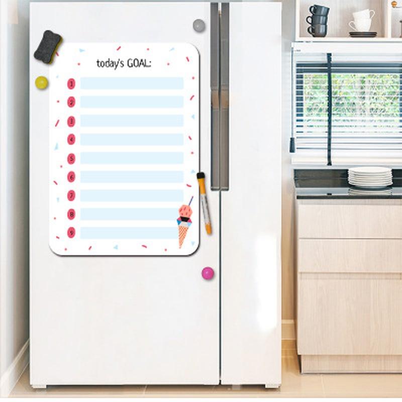 1 Pcs A4 Erasable Whiteboard Kitchen Refrigerator Organizer Planner Reminder Message Memo Erasable Whiteboard Whiteboard Message