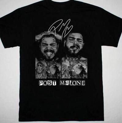 Горячая новая черная футболка Post Malone унисекс S-5XL
