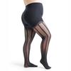 30D Женские Большого Размера XL 2XL 3XL 4XL Колготки с Высокой Талией Вертикальная Полоска Прозрачные Эластичные Женские Нейлоновые Чулки