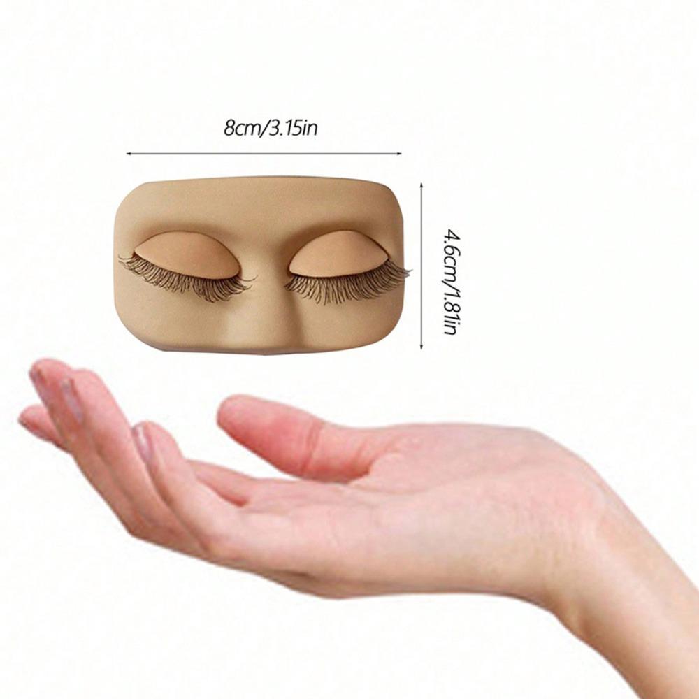 ПВХ Манекен для наращивания ресниц Силиконовая тренировочная голова для наращивания ресниц Инструмент для практики наращивания ресниц Новичок