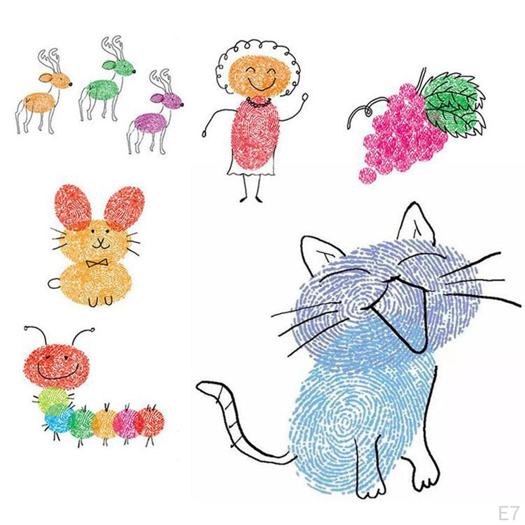 Pad Rubber Stamps for Fabric Wood Paper