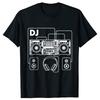 Смешная Графика DJ Сет Ап 100% Хлопок Футболки Мужские Женские Мода Принт Футболка Свободная Оверсайз Уличная Одежда Хип-Хоп Унисекс Футболка