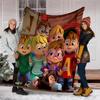 Alvin Chipmunks Theme Printed Blanket Perfect For Couch Bed Travel Outdoor Use Machine Washable Cozy Durable