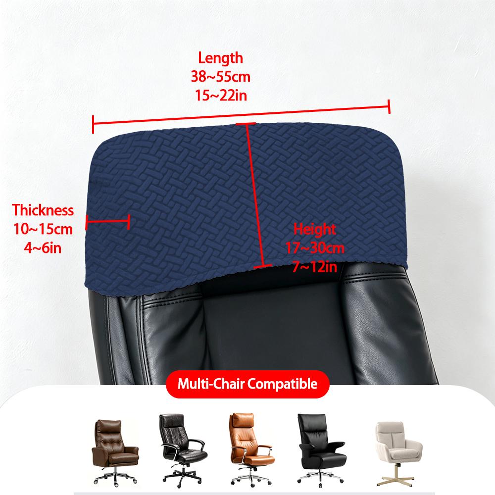 Elastic Office Chair Backrest Cover Solid Dustproof Headrest Protector Slipcover