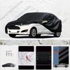 Для Ford Fiesta подходит Защита от непогоды Полный чехол на автомобиль Снежный чехол Тент Водонепроницаемый Пылезащитный Внешний чехол для автомобиля Черный