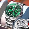 Зеленая вода Черная вода Призрак Новые домашние часы мужские полностью автоматические немеханические часы кварцевый сердечник