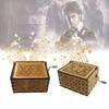 Harry Potter And The Sorcerers Stone Wooden Music Box With Carving For Gift Giving Special Characters Included