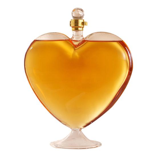 Heart Decanter Glass Wine Bottle Airtight Liquor Container Clear Whiskey Decanter