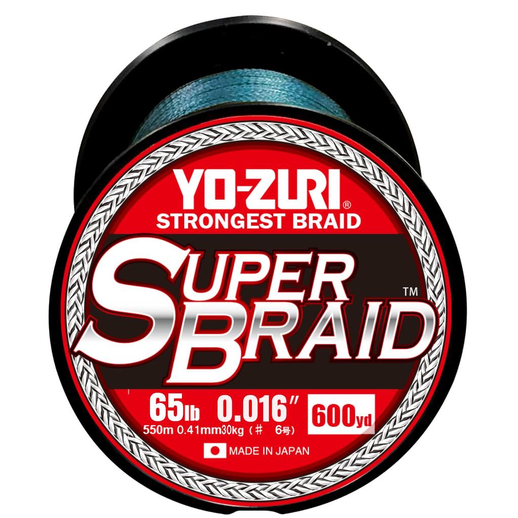 Леска PE Super Braid 600 ярдов 65 фунтов Синий YO-ZURI Цвет