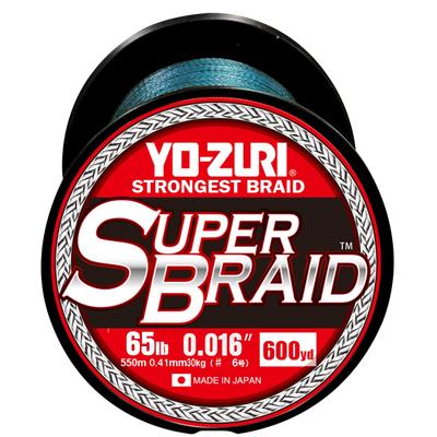 Леска PE Super Braid 600 ярдов 65 фунтов Синий YO-ZURI Цвет
