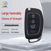 4-Button Folding Car Key Shell Replacement for Hyundai