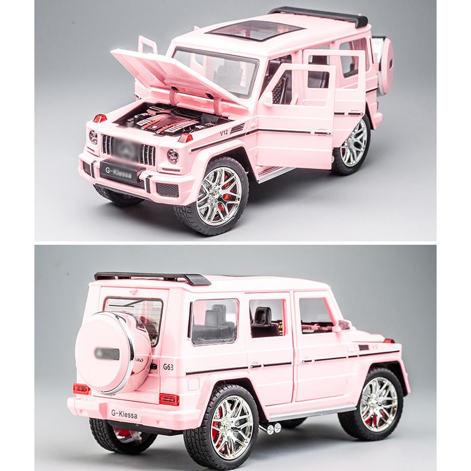 Масштаб 1/24 Benz G-KLESSA AMG G63, литая под давлением модель автомобиля, игрушечный автомобиль с откатным механизмом, звуком и светом для детей, коллекция подарков для мальчиков и девочек