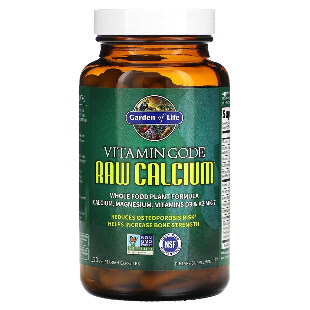 Vitamin Code, Сырой кальций, 120 вегетарианских капсул