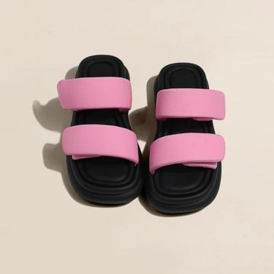 Мода 2024 Лето Женские Платформенные Шлепанцы Квадратный Носок Женские Балетки Шлепанцы Дизайнерские Женские Слайдеры Сандалии Женская Обувь Роскошные Сандалии