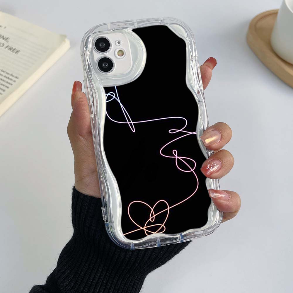 Чехлы для телефонов iPhone 11, 12, 13, 14, 15 Pro Max 7 Infinix Smart 8 Realme C55 C35 OPPO A17 A18 Love Yourself Мягкий чехол с цветочным рисунком, эксклюзивный кремовый узор
