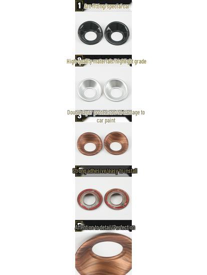 Compatible with 20 Breeze Models: Rear Speaker Ring & Car Door Speaker Cover Decor Accessories