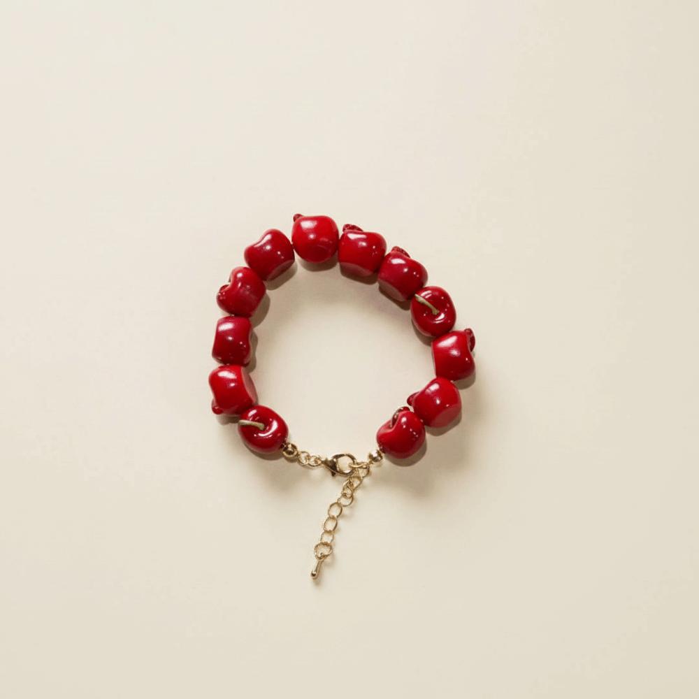 Resin Beads Bracelet Dopamine Summer Bohemian Jewelry Simulation Fruit Bracelet Beach Jewelry
