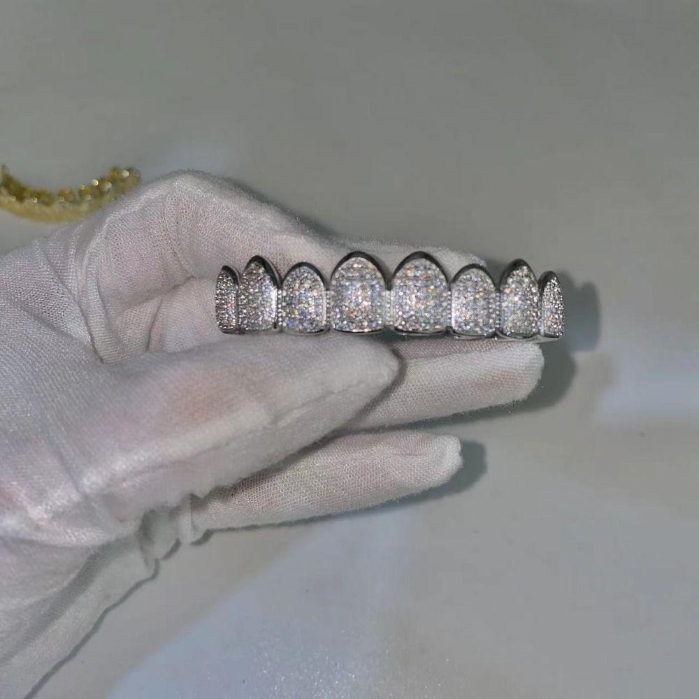 Набор для зубов Верхний и Нижний Набор Grillz для Зубов Съемный Дизайн Зубные Решетки Накладки на Зубы для Женщин Мужчин