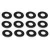 Stainless Steel Black Round Washers, Set of 12, ISO Type (M6*12*1.5)