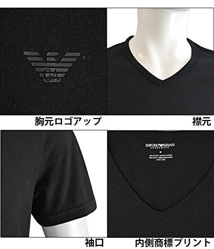 Emporio Armani Men's 3-Pack V-Neck T-Shirts, Size Small, 110856 CC722 21320 (Parallel Import)