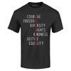 America Courage Diversity Kindness Equality T-shirt 4th of July Shirt