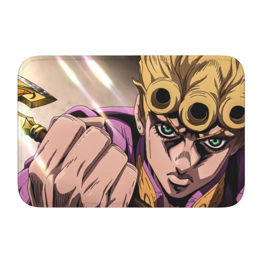 Индивидуальный коврик для двери в стиле JoJo's Bizarre Adventure, нескользящий, для прихожей, приветственный, для кухни, ванной комнаты, пола, двери, туалета, гостиной, ковер