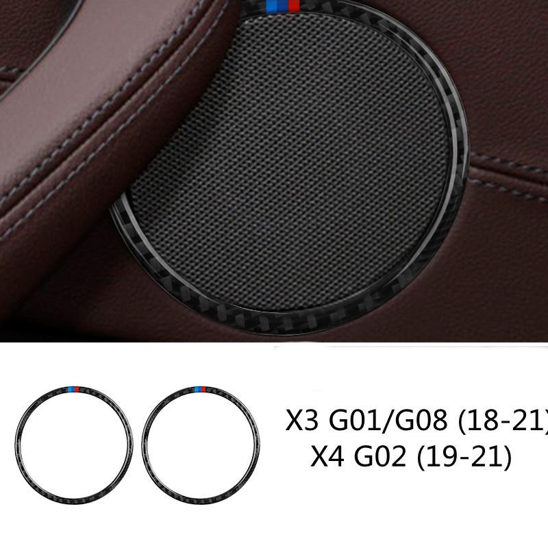 Наклейка из углеродного волокна для BMW X3 X4 18-21 g01 g02 g08, внутренняя рамка автомобиля, отделка приборной панели, декоративные наклейки